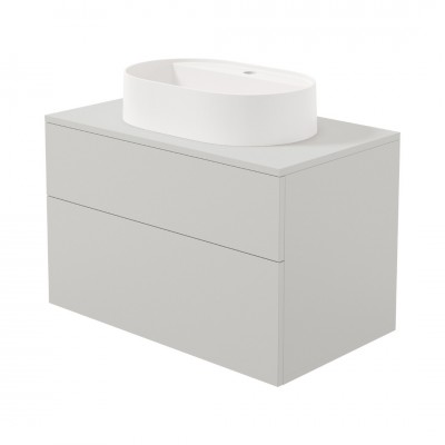 Deante Prizma umywalka z szafką 80 cm wiszącą kaszmir SDKB8SAU6B