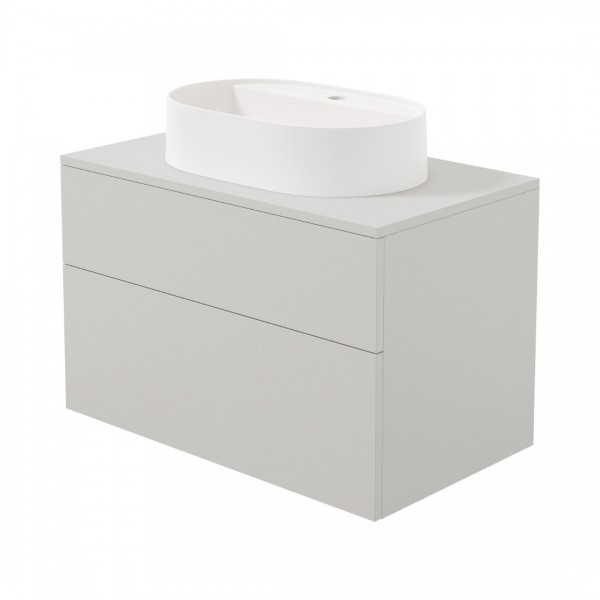 Deante Prizma umywalka z szafką 80 cm wiszącą kaszmir SDKB8SAU6B