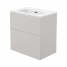 Deante Prizma umywalka z szafką 60 cm wiszącą kaszmir STKU6U6U6M