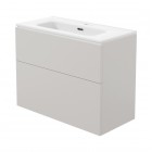 Deante Prizma umywalka z szafką 80 cm wiszącą kaszmir STKU8U6U8M