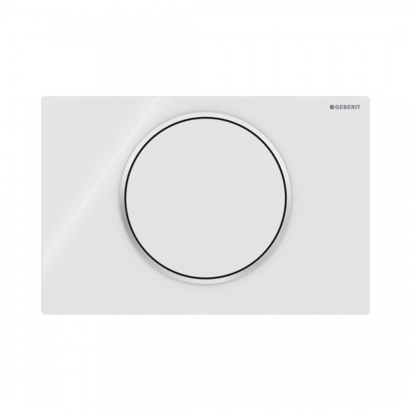Geberit Sigma 10 przycisk spłukujący biały/chrom/biały 115758KJ5