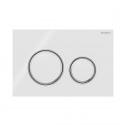 Geberit Sigma 21 przycisk spłukujący szkło białe 115884SI1