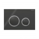 Geberit Sigma 21 przycisk spłukujący szkło czarne/chrom 115884SJ1
