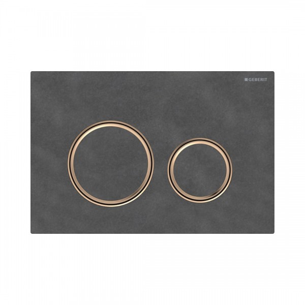 Geberit Sigma 21 przycisk spłukujący łupek Mustang/czerwone złoto 115650JM1