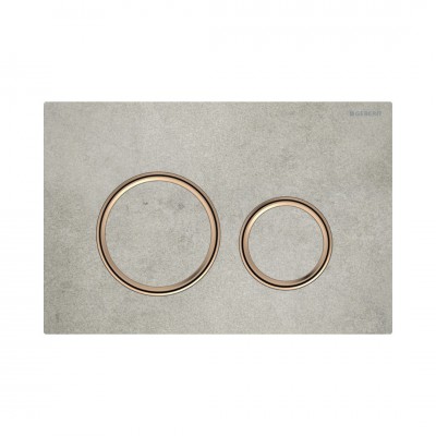 Geberit Sigma 21 przycisk spłukujący imitacja betonu/czerwone złoto 115650JV1