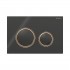 Geberit Sigma 21 przycisk spłukujący szkło czarne/czerwone złoto 115650SJ1
