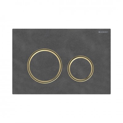 Geberit Sigma 21 przycisk spłukujący łupek Mustang/mosiądz 115652JM1