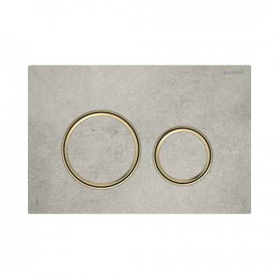 Geberit Sigma 21 przycisk spłukujący imitacja betonu/mosiądz 115652JV1