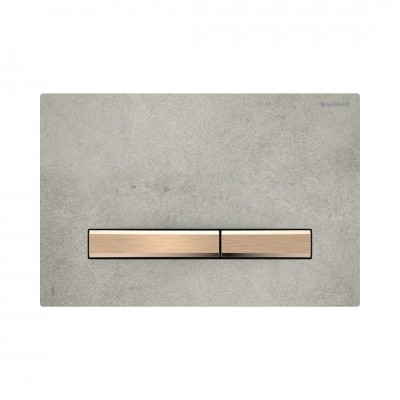 Geberit Sigma 50 przycisk spłukujący imitacja betonu/czerwone złoto 115670JV2