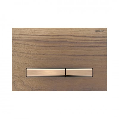 Geberit Sigma 50 przycisk spłukujący orzech włoski/czerwone złoto 115670JX2