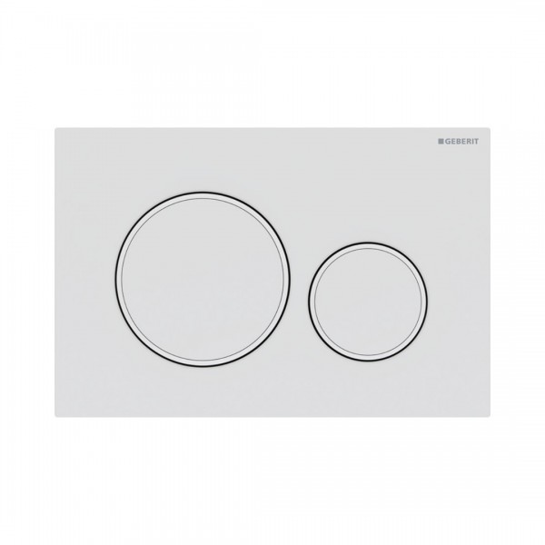 Geberit Sigma 20 przycisk spłukujący biały mat/biały/biały mat 115882011