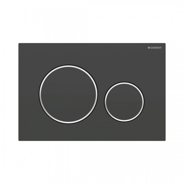Geberit Sigma20 przycisk spłukujący czarny mat/chrom połysk 115882141