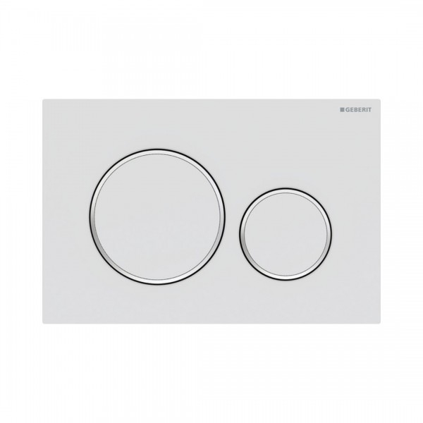 Geberit Sigma 20 przycisk spłukujący biały mat/chrom 115882JT1