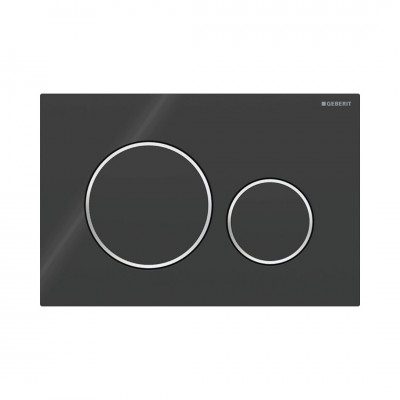 Geberit Sigma20 przycisk spłukujący czarny połysk/chrom połysk 115882KM1