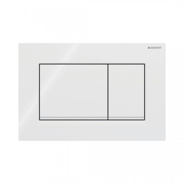 Geberit Sigma 30 przycisk spłukujący biały/biały mat 115883111
