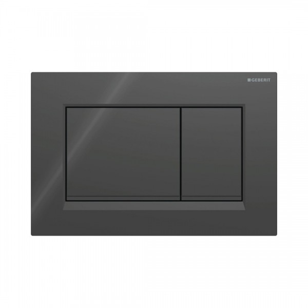 Geberit Sigma30 przycisk spłukujący czarny połysk/czarny mat 115883DW1