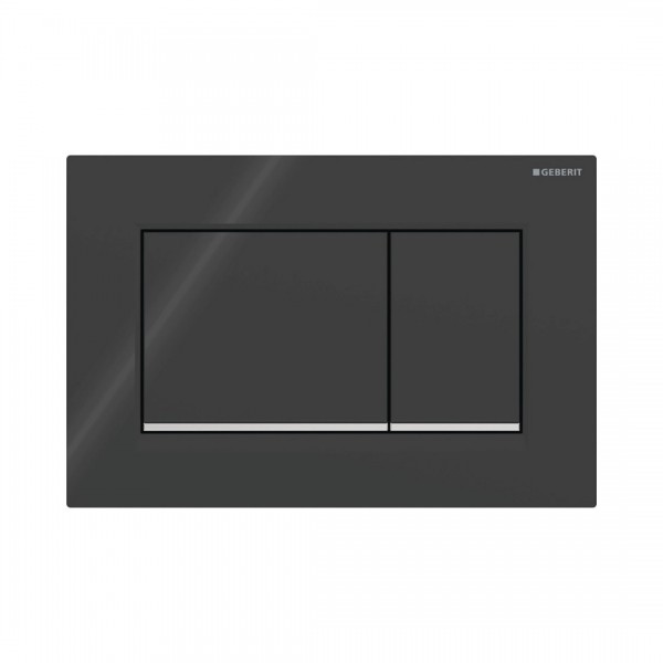 Geberit Sigma30 przycisk spłukujący czarny połysk/chrom połysk 115883KM1