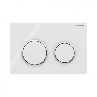 Geberit Omega 20 przycisk spłukujący biały/chrom/biały 115085KJ1