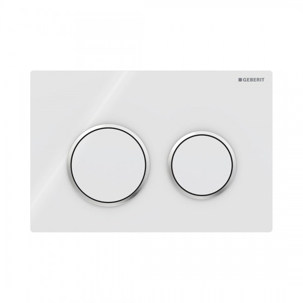 Geberit Omega 20 przycisk spłukujący biały/chrom/biały 115085KJ1