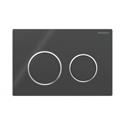 Geberit Omega20 przycisk spłukujący czarny połysk/chrom połysk 115085KM1