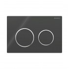 Geberit Omega20 przycisk spłukujący czarny połysk/chrom połysk 115085KM1