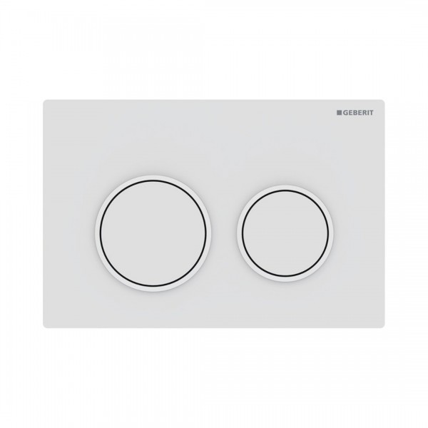 Geberit Omega20 przycisk spłukujący do WC biały mat 115.085.01.1