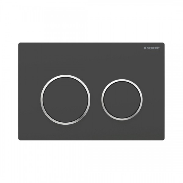 Geberit Omega20 przycisk spłukujący do WC czarny mat 115.085.14.1