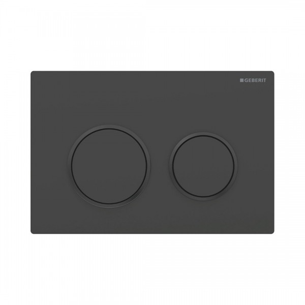 Geberit Omega20 przycisk spłukujący do WC czarny mat 115.085.16.1