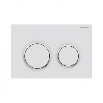 Geberit Omega20 przycisk spłukujący do WC biały mat 115.085.JT.1