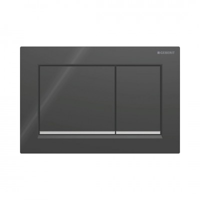 Geberit Omega30 przycisk spłukujący czarny połysk/chrom połysk 115080KM1