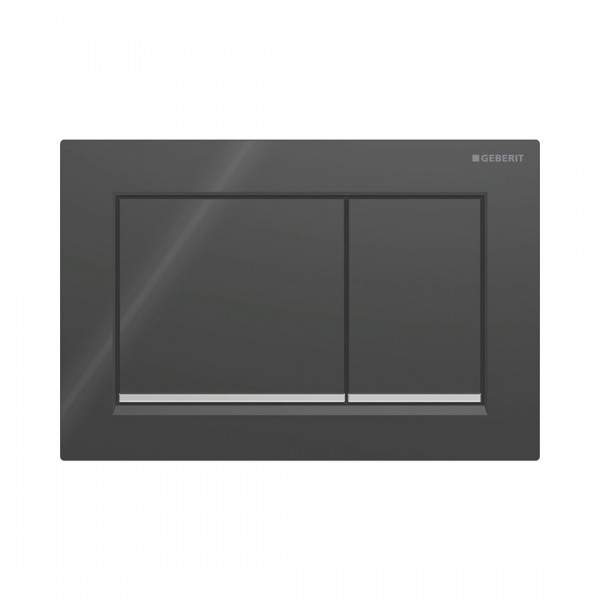 Geberit Omega30 przycisk spłukujący czarny połysk/chrom połysk 115080KM1