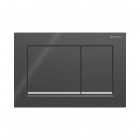 Geberit Omega30 przycisk spłukujący czarny połysk/chrom połysk 115080KM1