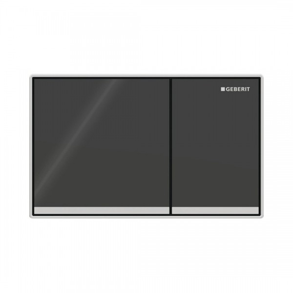 Geberit Omega 60 przycisk spłukujący szkło czarne 115081SJ1