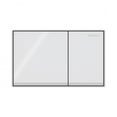 Geberit Omega 60 przycisk spłukujący białe szkło 115081SI1