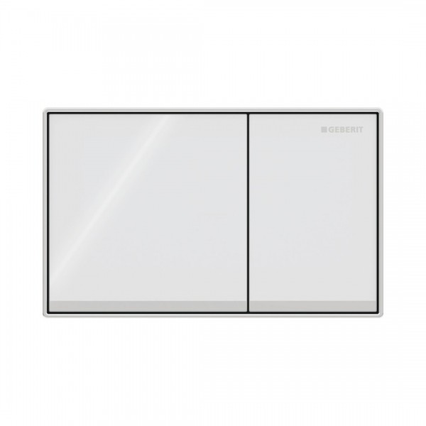 Geberit Omega 60 przycisk spłukujący białe szkło 115081SI1