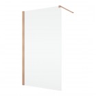 Ronal Annea ścianka prysznicowa 70 cm Walk-in / boczna do drzwi miedź szczotkowana ANT107002707