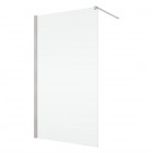 Ronal Annea ścianka prysznicowa 90 cm Walk-in / boczna do drzwi nikiel szczotkowany ANT109002507