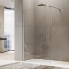 Ronal Annea ścianka prysznicowa 120 cm Walk-in / boczna do drzwi nikiel szczotkowany ANT112002507