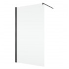 Ronal Annea ścianka prysznicowa 100 cm Walk-in / boczna do drzwi gunmetal szczotkowany ANT110002607