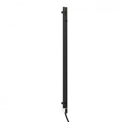 Oltens Stang S (e) grzejnik łazienkowy 180x8 cm elektryczny czarny mat 55123300