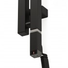 Oltens Stang S (e) grzejnik łazienkowy 180x8 cm elektryczny czarny mat 55123300