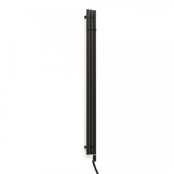 Oltens Stang S (e) grzejnik łazienkowy 180x13 cm elektryczny czarny mat 55124300