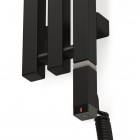 Oltens Stang S (e) grzejnik łazienkowy 180x13 cm elektryczny czarny mat 55124300