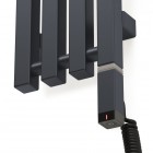 Oltens Stang S (e) grzejnik łazienkowy 180x18 cm elektryczny grafit 55125400