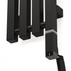 Oltens Stang S (e) grzejnik łazienkowy 180x18 cm elektryczny czarny mat 55125300