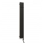 Oltens Stang S (e) grzejnik łazienkowy 180x23 cm elektryczny czarny mat 55126300