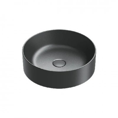 Catalano Zero umywalka nablatowa okrągła 45 cm czarny mat 0123450022