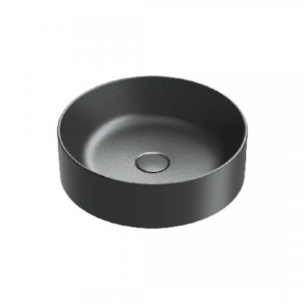 Catalano Zero umywalka nablatowa okrągła 45 cm czarny mat 0123450022