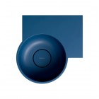 Omnires Ovo M+ umywalka ścienna-nablatowa 33x34 cm prawa midnight blue mat OVO335UWPMB