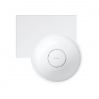 Omnires Ovo M+ umywalka ścienna-nablatowa 33x34 cm lewa biały połysk OVO335UWLBP